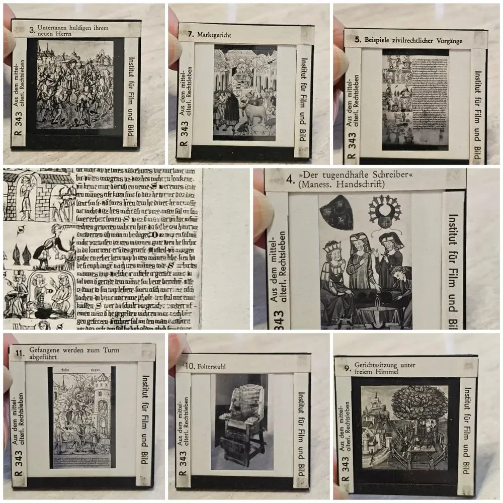 Vintage German Lantern Slides - Dr. Franz Stoedtner-Medieval Art & History FWU